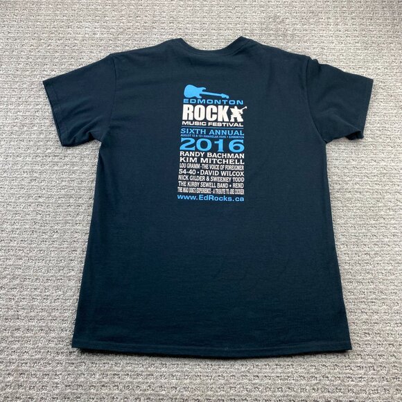 Rock & Roll Society of Edmonton T-Shirt Men Medium M Black Music Festival K-97 - Picture 6 of 10
